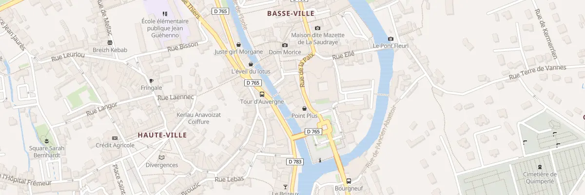Plan du 7 Rue de la Paix à Quimperlé
