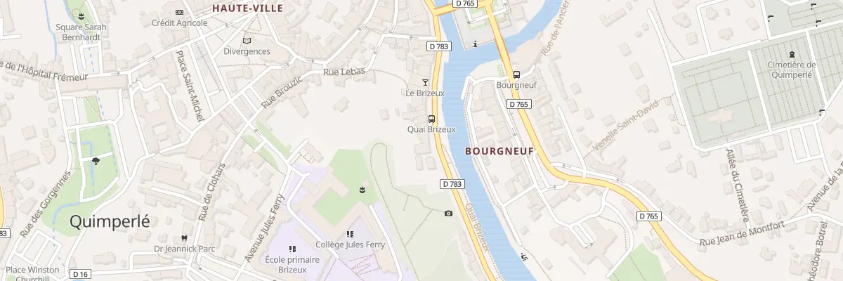 Plan du 14 Quai Brizeux à Quimperlé