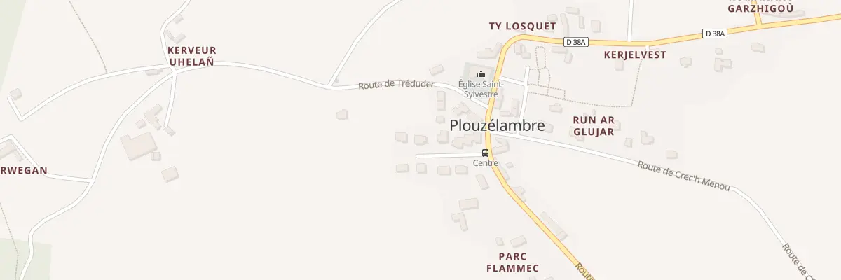 Plan du 10 Ar C’hovel à Plouzélambre