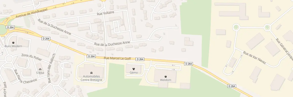 Plan du 52 Rue de la Duchesse Anne à Carhaix-Plouguer