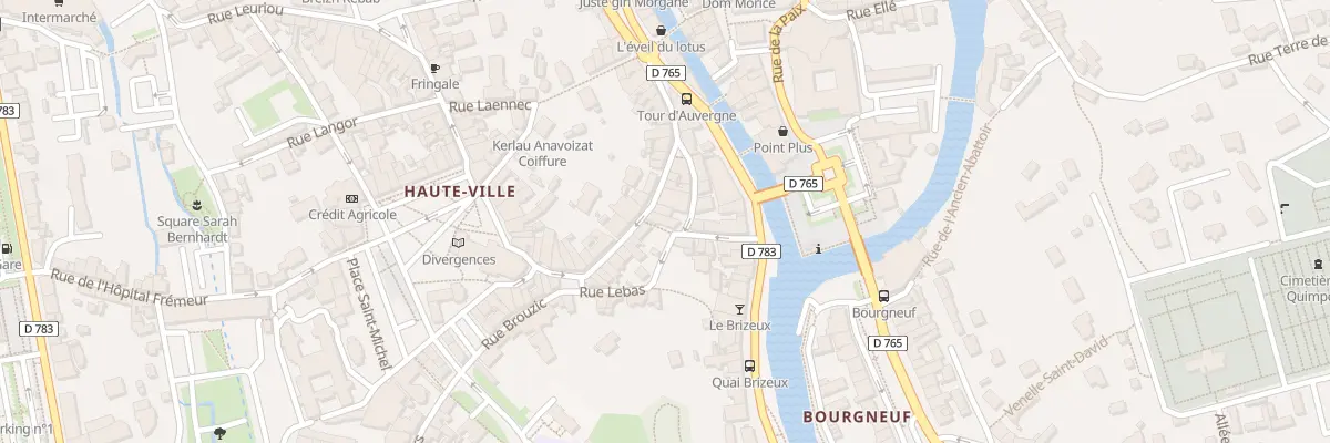 Plan du 21 Rue Alexis Savary à Quimperlé