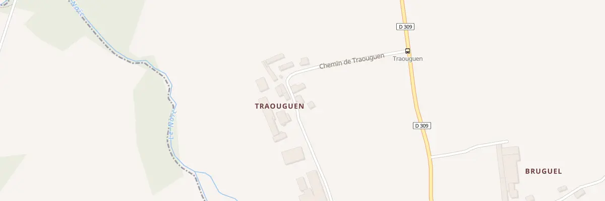 Plan du 5448 Traouguen à Lanvénégen
