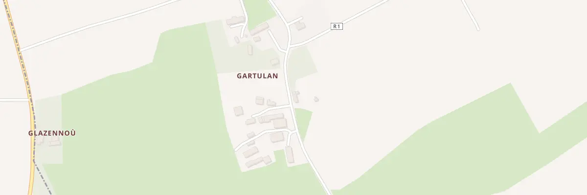 Plan du 1 Gartulan à Plévin