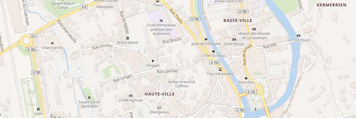 Plan du 4 Rue Laennec à Quimperlé