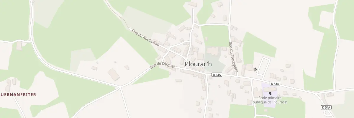 Plan du 1 Pl du 19 Mars 1962 à Plourac’h