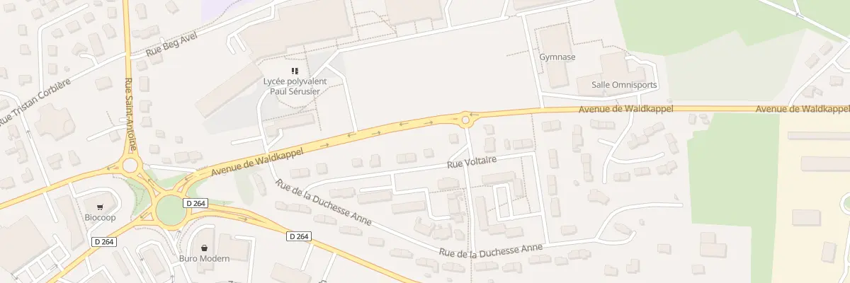 Plan du 22 Rue Voltaire à Carhaix-Plouguer