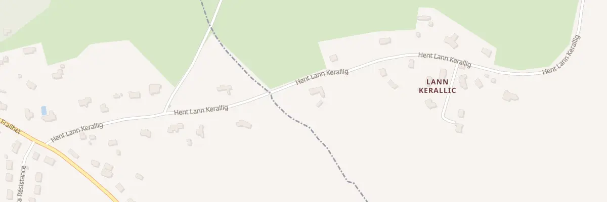Plan du 2 Lan Kerallic à Ploumilliau
