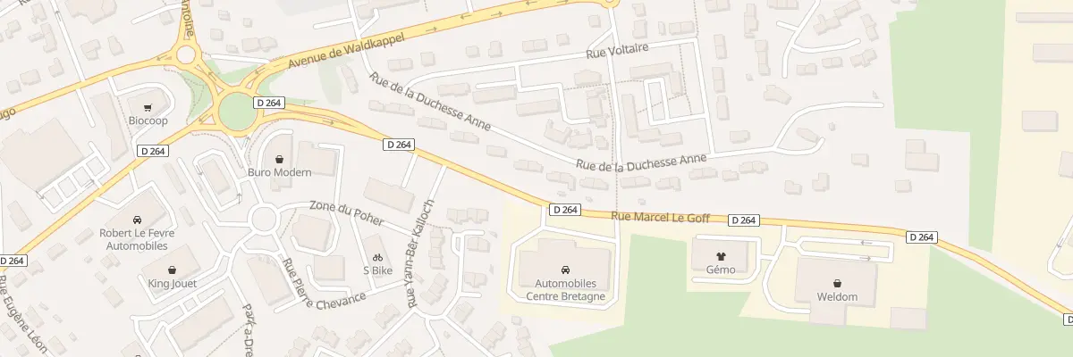 Plan du 26 Rue de la Duchesse Anne à Carhaix-Plouguer