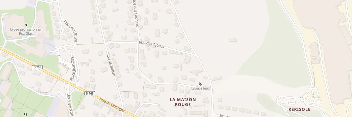 Plan du 3 Rue des Ajoncs à Quimperlé