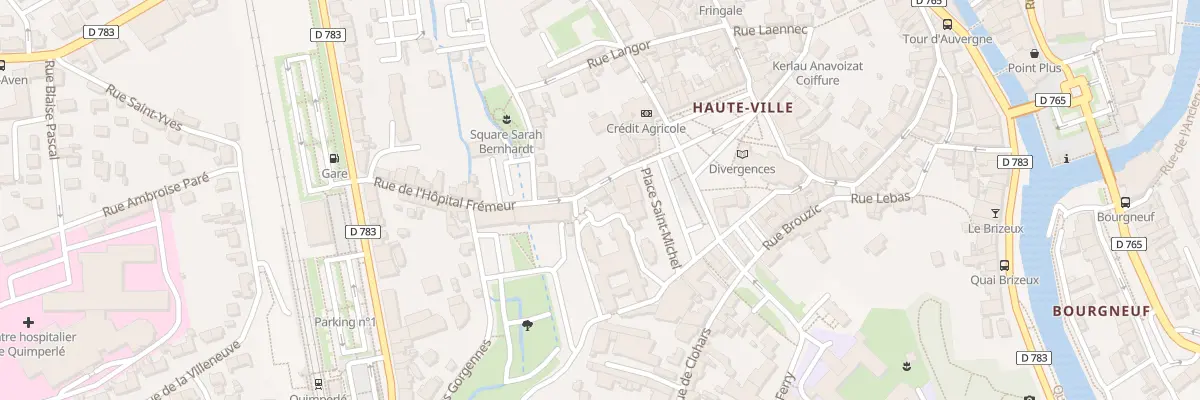 Plan du 5 Rue de l’Hôpital Fremeur à Quimperlé