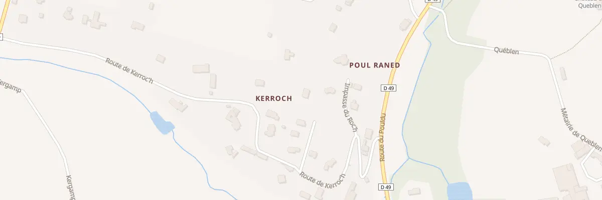 Plan du 12 Rte de Kerroch à Quimperlé