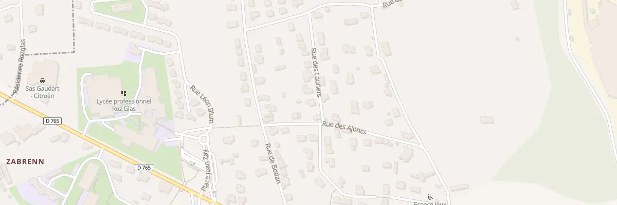 Plan du 1 Rue des Lauriers à Quimperlé