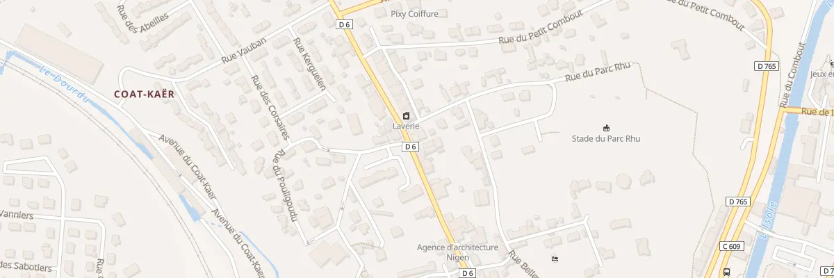 Plan du 58 Rue du Couédic à Quimperlé