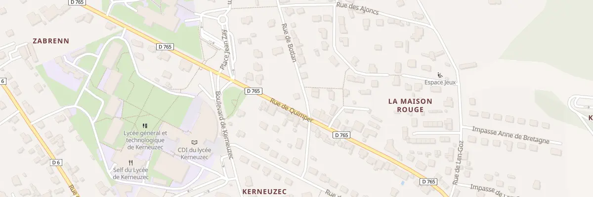 Plan du 1B Rue de Botlan à Quimperlé