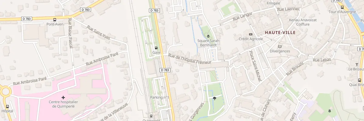 Plan du 19 Rue de l’Hôpital Fremeur à Quimperlé