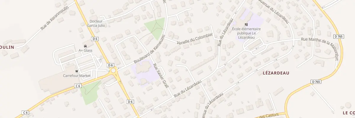 Plan du 6 Rue Joseph Gabriel de Mauduit à Quimperlé