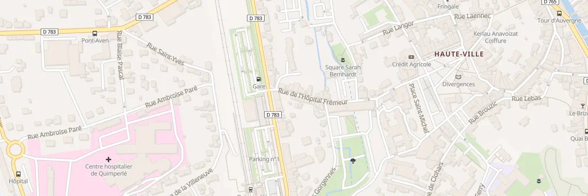 Plan du 23 Rue de l’Hôpital Fremeur à Quimperlé