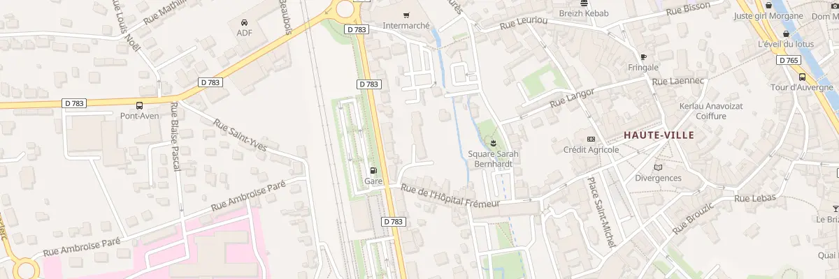 Plan du 34A Rue de l’Hôpital Fremeur à Quimperlé
