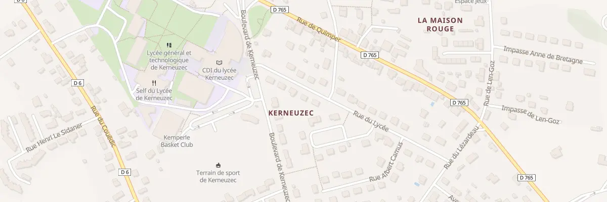 Plan du 19 Rue du Lycée à Quimperlé