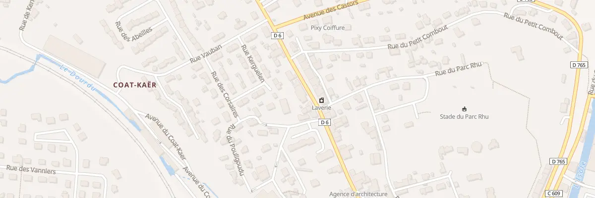 Plan du 69 Rue du Couédic à Quimperlé
