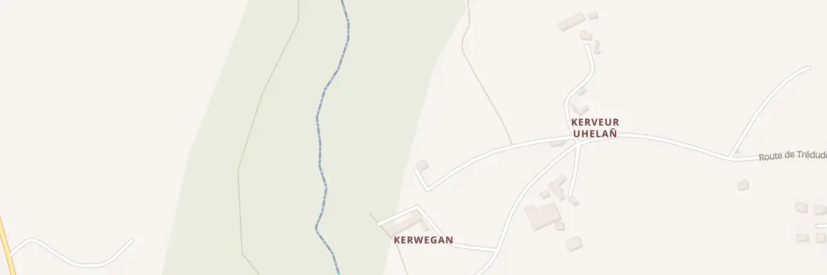 Plan du 1 Kerwegan à Plouzélambre