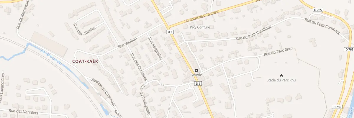 Plan du 77 Rue du Couédic à Quimperlé