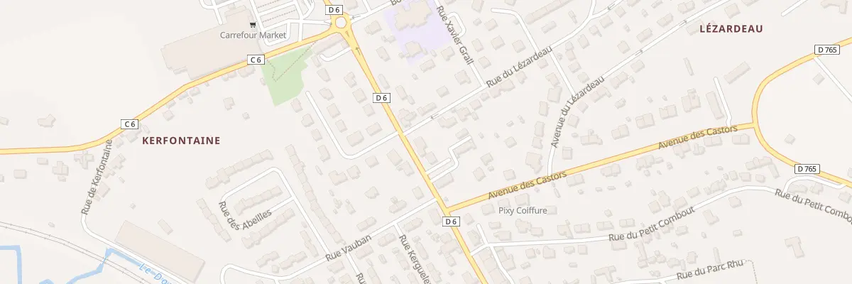 Plan du 96 Rue du Couédic à Quimperlé
