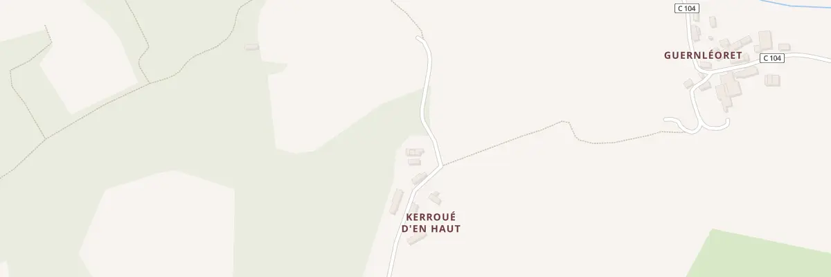 Plan du 5038 Kéroué d’En Haut à Lanvénégen