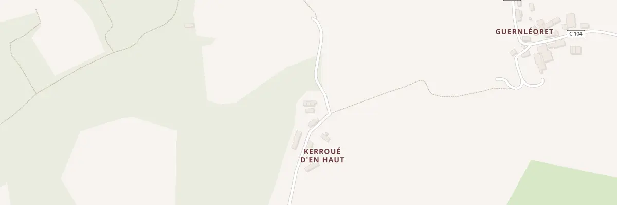 Plan du 5039 Kéroué d’En Haut à Lanvénégen
