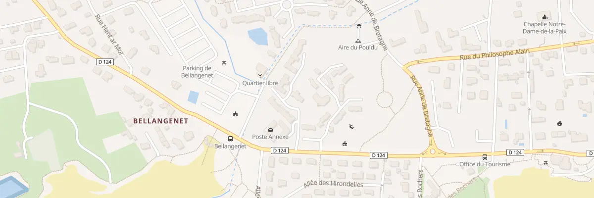 Plan du 2 Bd des Plages à Clohars-Carnoët