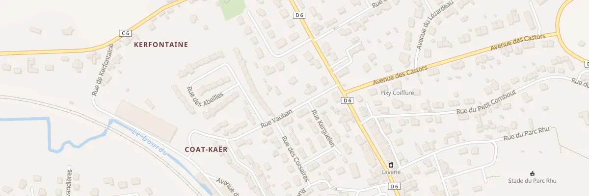 Plan du 8 Rue Vauban à Quimperlé