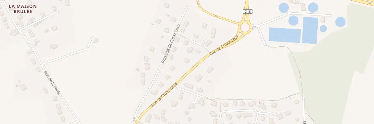 Plan du 8 Rue de Croaz-Chuz à Quimperlé