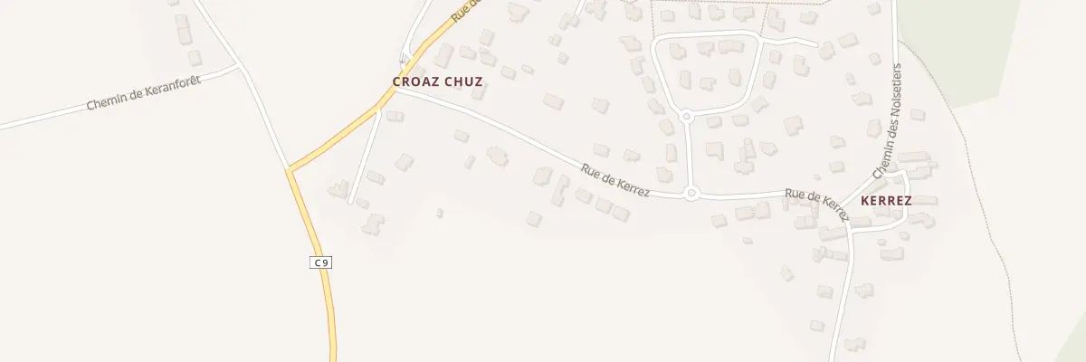 Plan du 8B Rue de Kerrez à Quimperlé