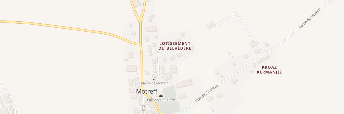 Plan du 10 Rue du Belvedère à Motreff