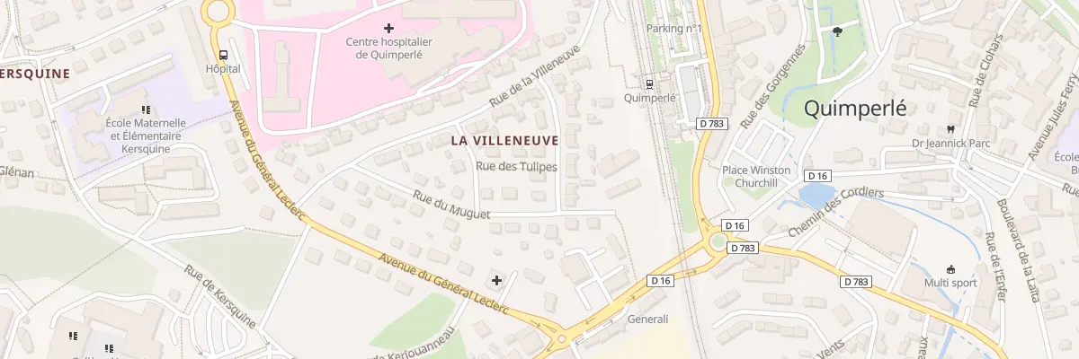 Plan du 6 Rue des Roses à Quimperlé