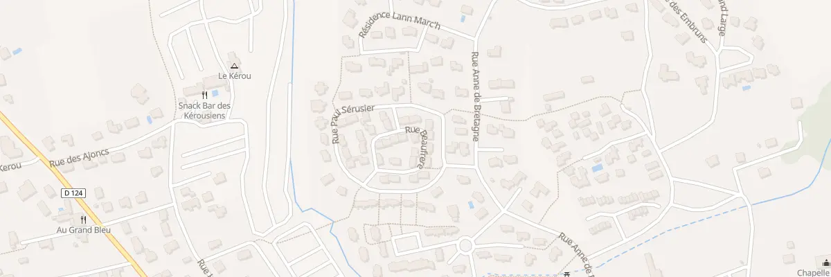 Plan du 7 Rue Beaufrère à Clohars-Carnoët