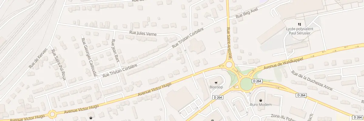 Plan du 5 Rue Jules Verne à Carhaix-Plouguer