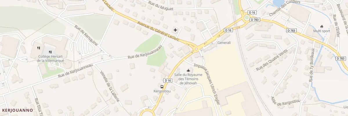 Plan du 30 Rue de Moëlan à Quimperlé