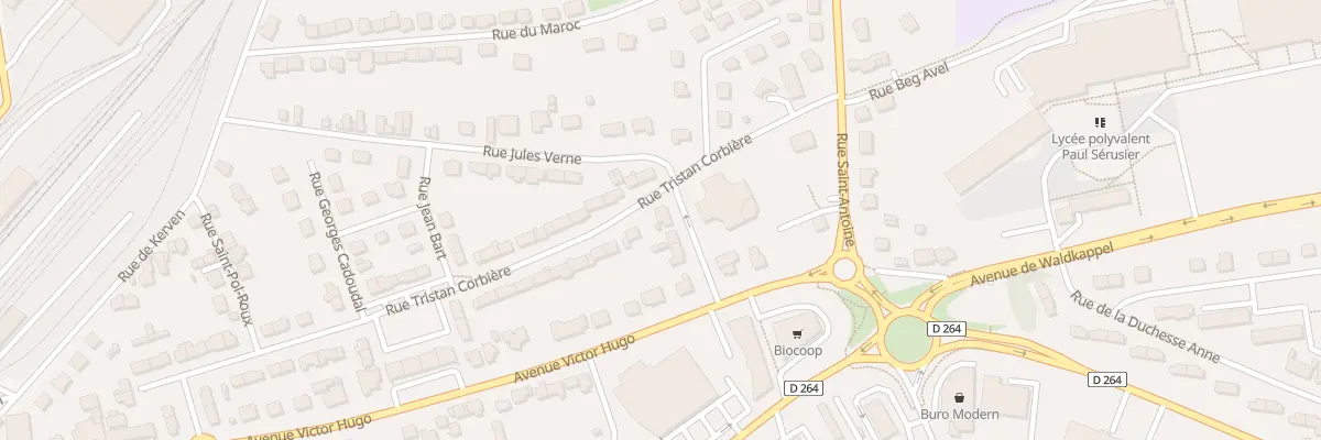 Plan du 9 Rue Jules Verne à Carhaix-Plouguer