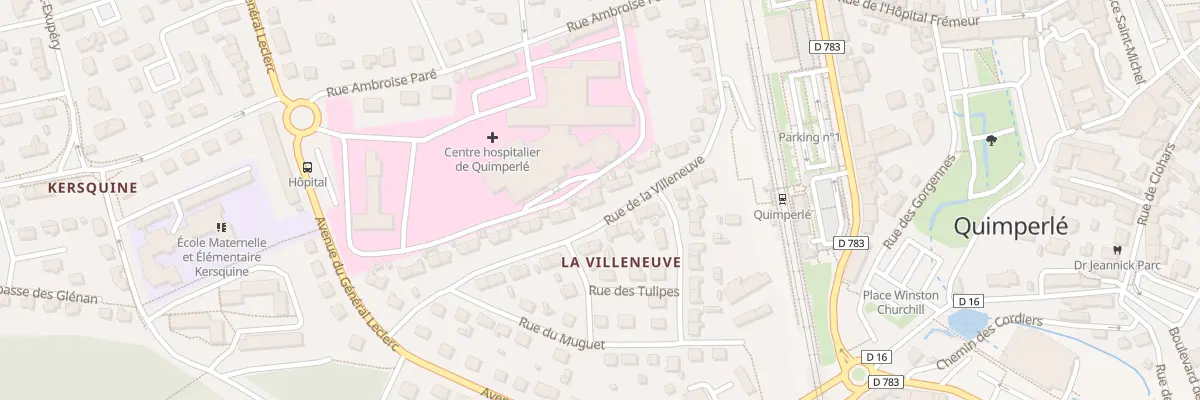 Plan du 29 Rue de la Villeneuve à Quimperlé