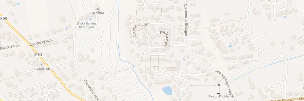 Plan du 2 Rue Beaufrère à Clohars-Carnoët