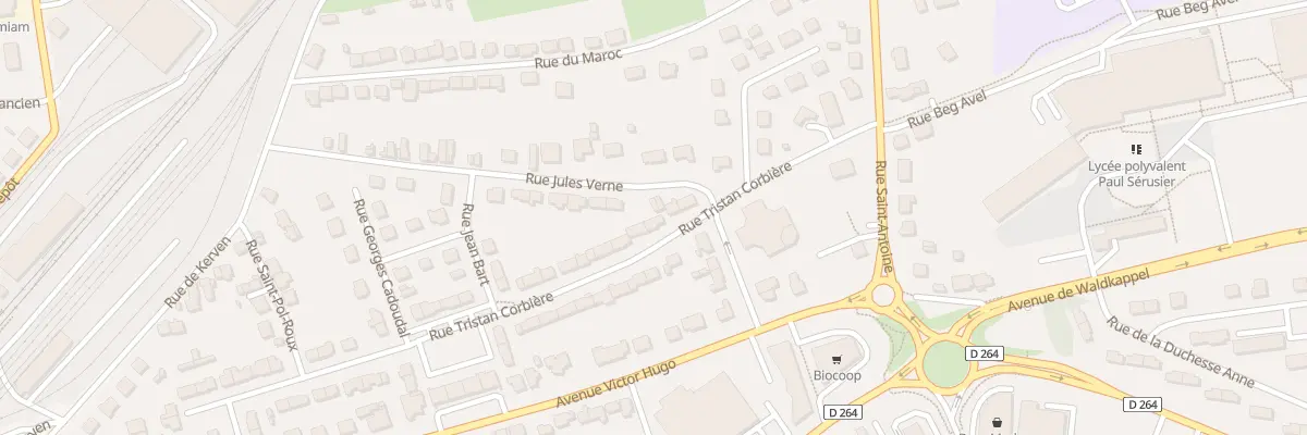 Plan du 57 Rue Tristan Corbière à Carhaix-Plouguer