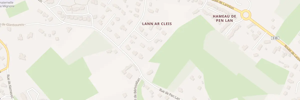 Plan du 4 Imp Lannec an Aour à Trébeurden