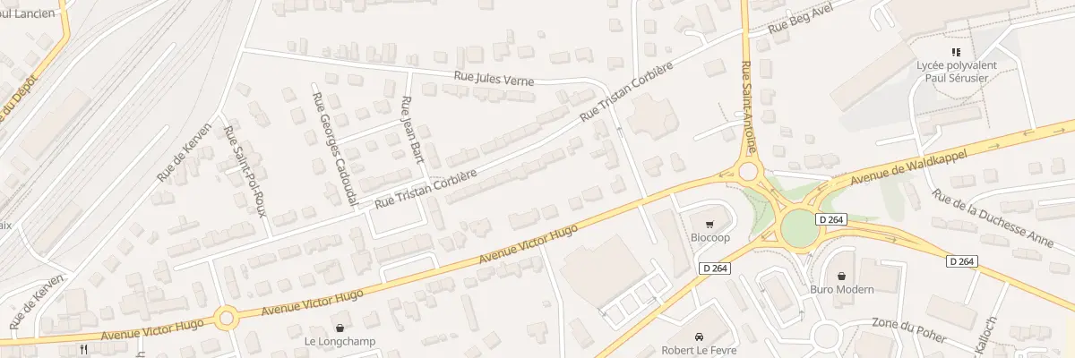 Plan du 36 Rue Tristan Corbière à Carhaix-Plouguer