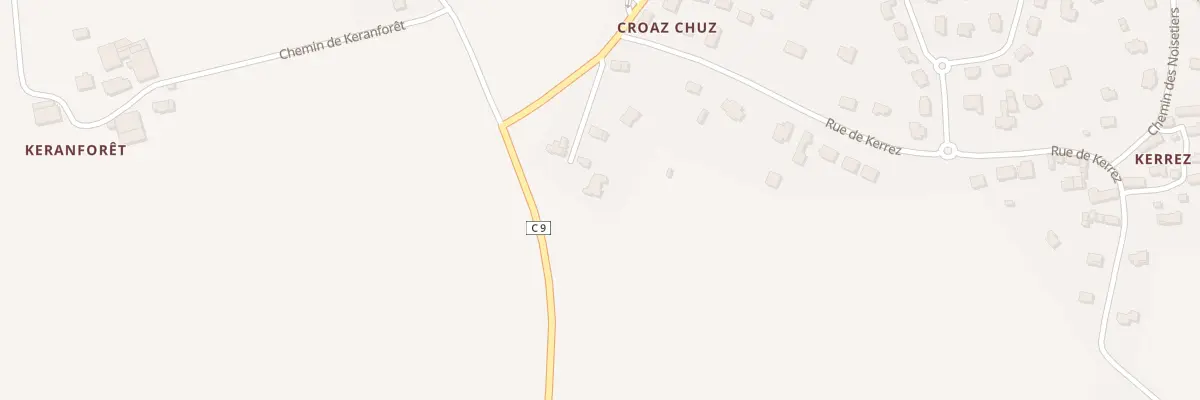 Plan du 17 Rue de Croaz-Chuz à Quimperlé
