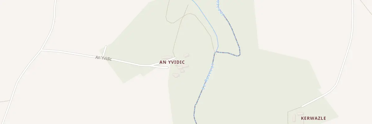 Plan du 5500 An Yvidic à Tréduder