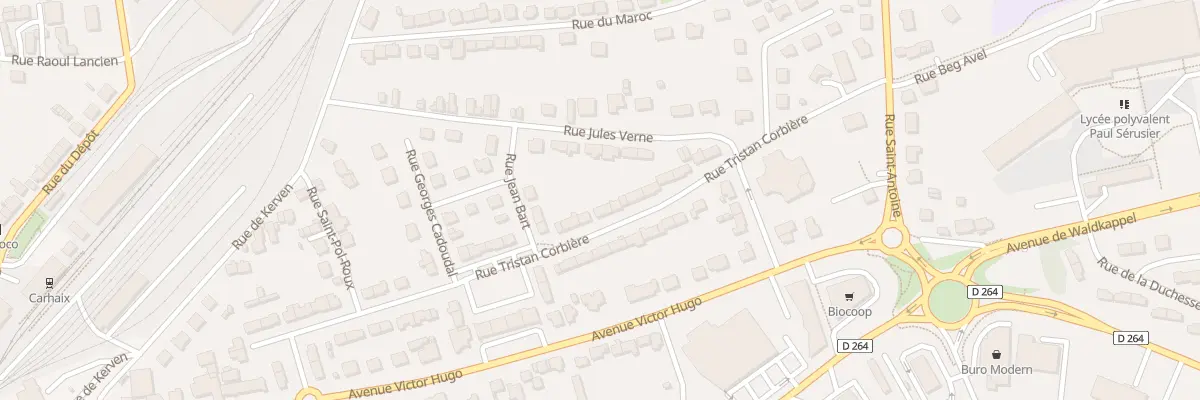 Plan du 47 Rue Tristan Corbière à Carhaix-Plouguer