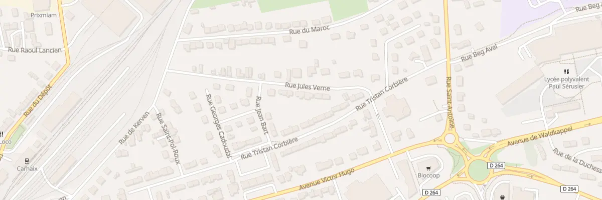 Plan du 17 Rue Jules Verne à Carhaix-Plouguer