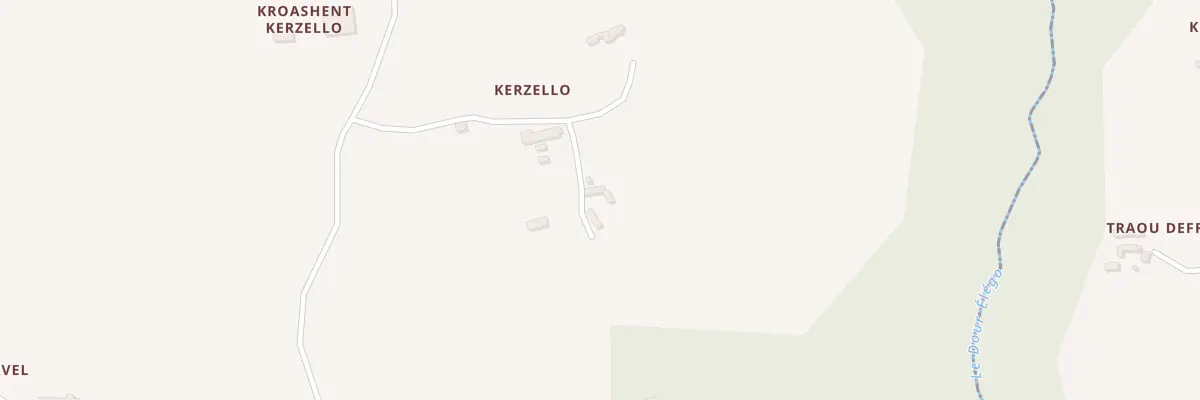 Plan du 5216 Kerzello à Plufur