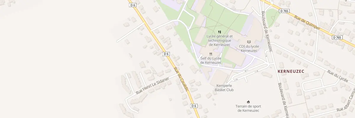 Plan du 180 Rue du Couédic à Quimperlé
